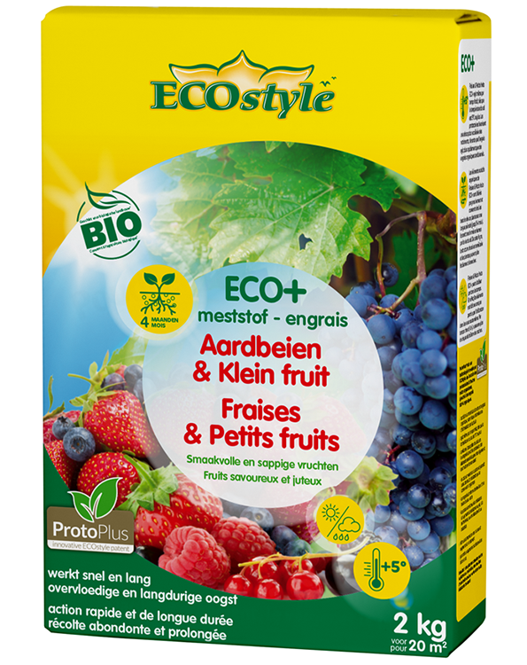 Ecostyle Mest voor Aardbeien & Klein fruit ECO+ 20m²