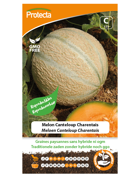 Zaadvaste Meloen Zaden Canteloup Charentais