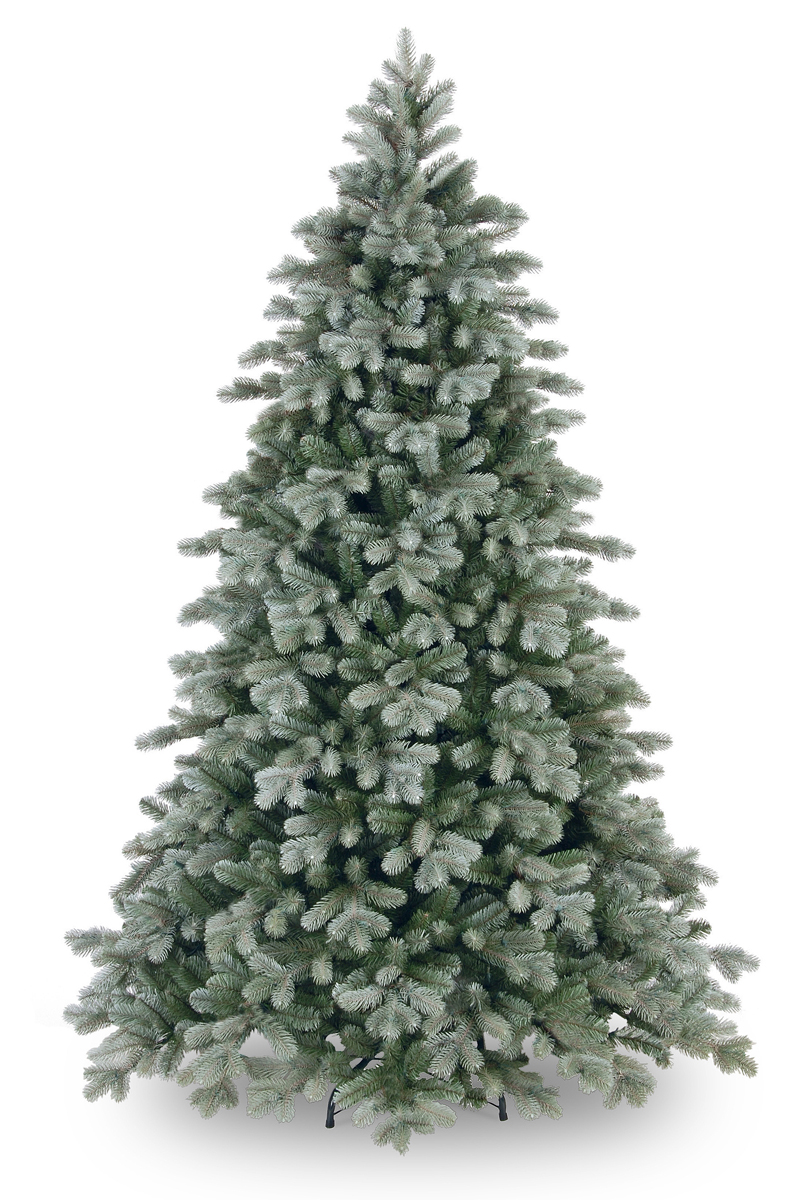 Zilvergrijze Luxe Kunstkerstboom met verlichting Frosted Colorado 183cm 400 LEDs