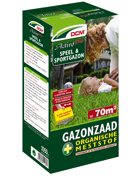 DCM Activo Plus graszaad speel en sport 75m²