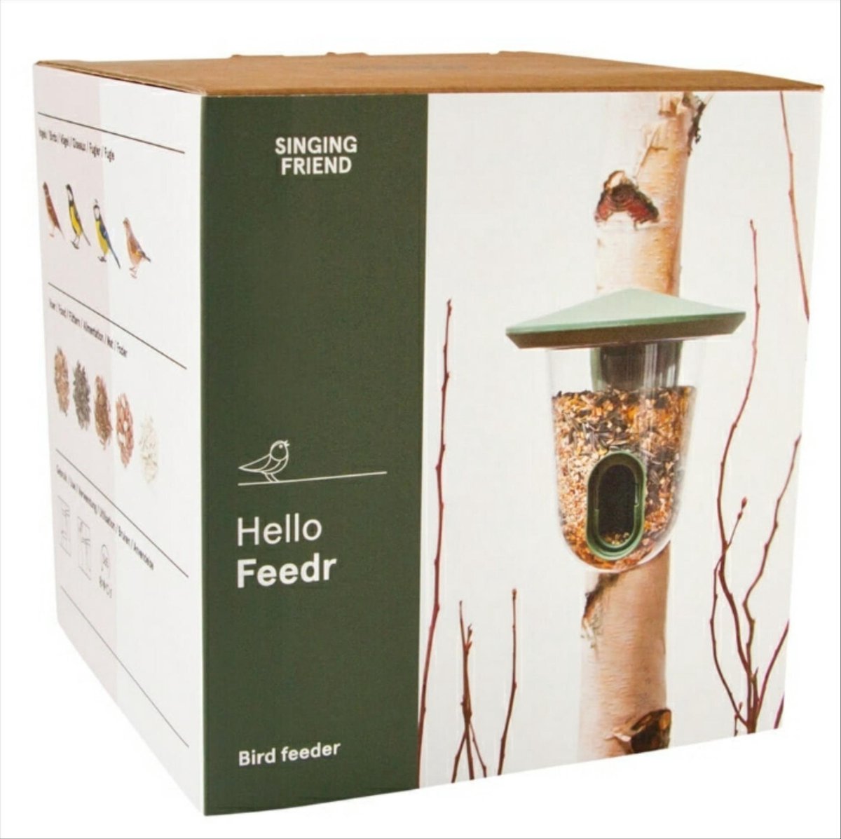 Vogelvoederhuisje | Singing Friend Feedr groen