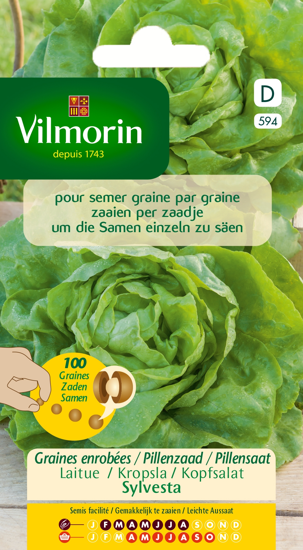 Vilmorin Pillenzaad Kropsla "Sylvesta"