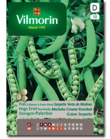 Vilmorin Zaden Mechelse Groene Krombek Hoge erwt 150g