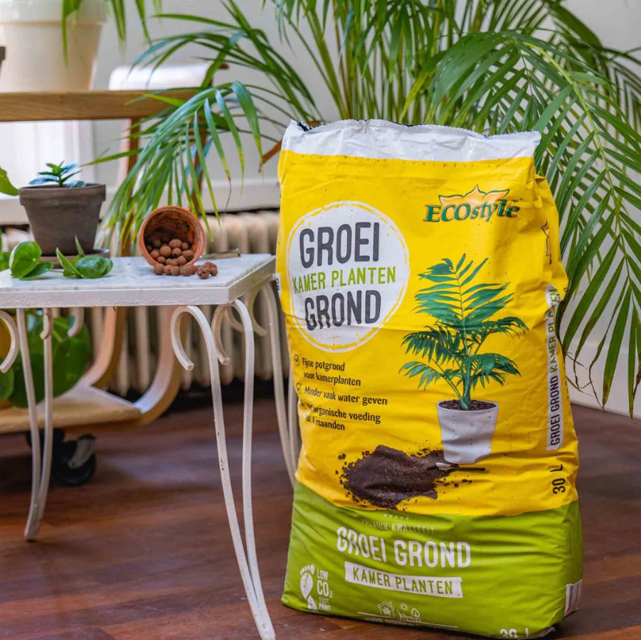 Potgrond Kamerplanten 10L Ecostyle Turfvrij - Kamerplanten verpotten 🌱