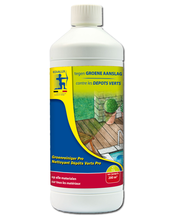 Groenreiniger Pro tegen groene aanslag 1L
