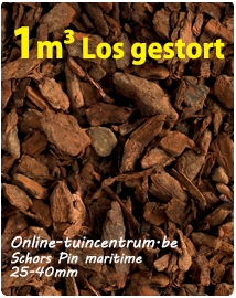 Franse Pijnboomschors 25-40 mm los gestort ENm³(min.18)