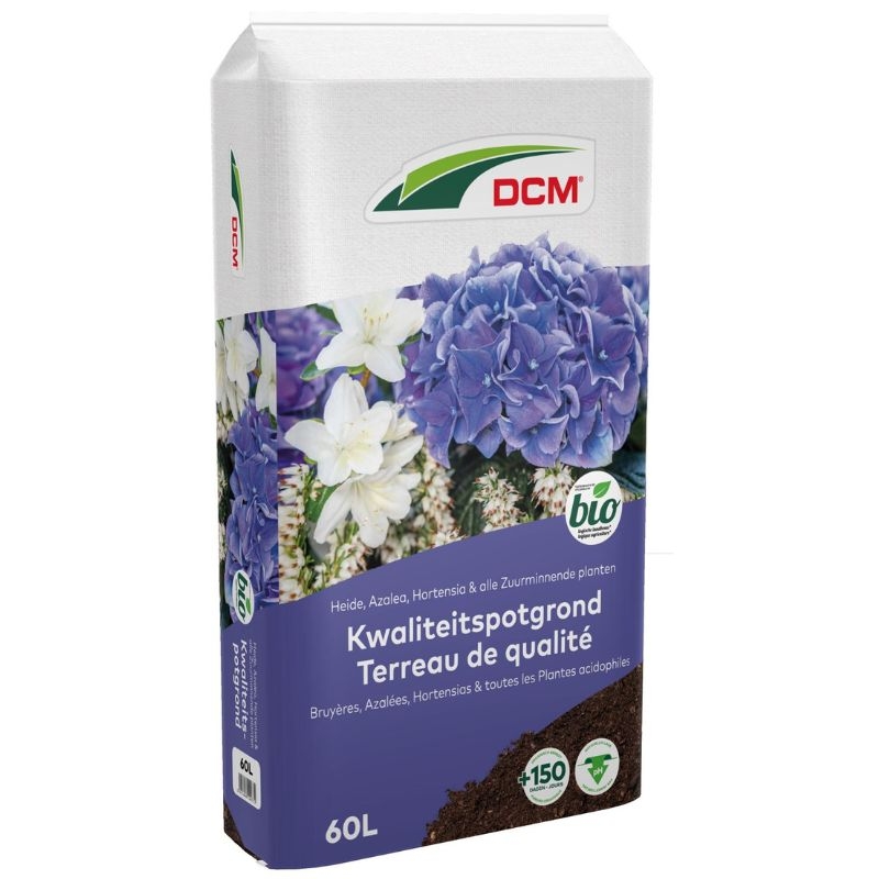 Zorg voor een optimale groei van uw zuurminnende planten met DCM Potgrond voor Hortensia. Deze potgrond bevat voedingsstoffen voor 150 dagen en extra ijzer voor diepgroene bladeren.