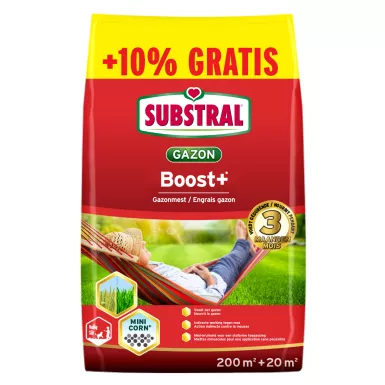 Substral Triofert/Boost+ gazonmeststof tegen mos 200m² + 10% gratis
