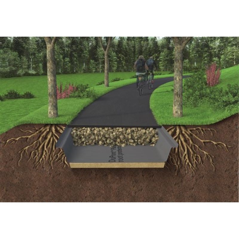 Rol Plantex Root Protector wortelwering (2x100m), ideaal voor aanleg van paden en bescherming van infrastructuur.