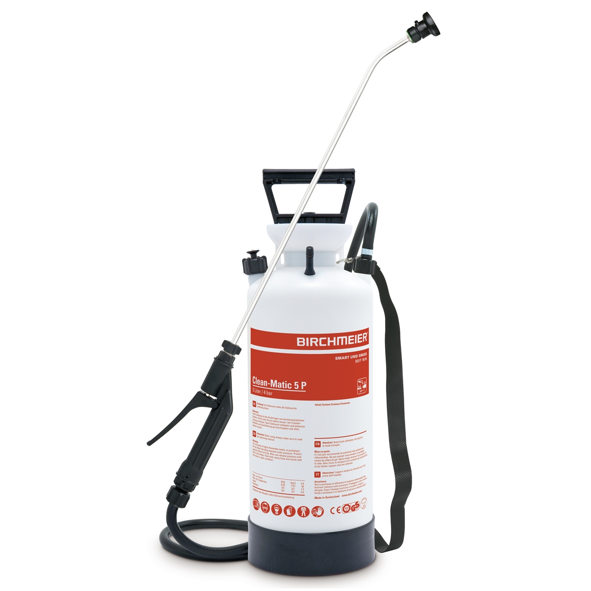 Birchmeier Clean Matic 5P druksproeier met Fanjet dop 5 liter