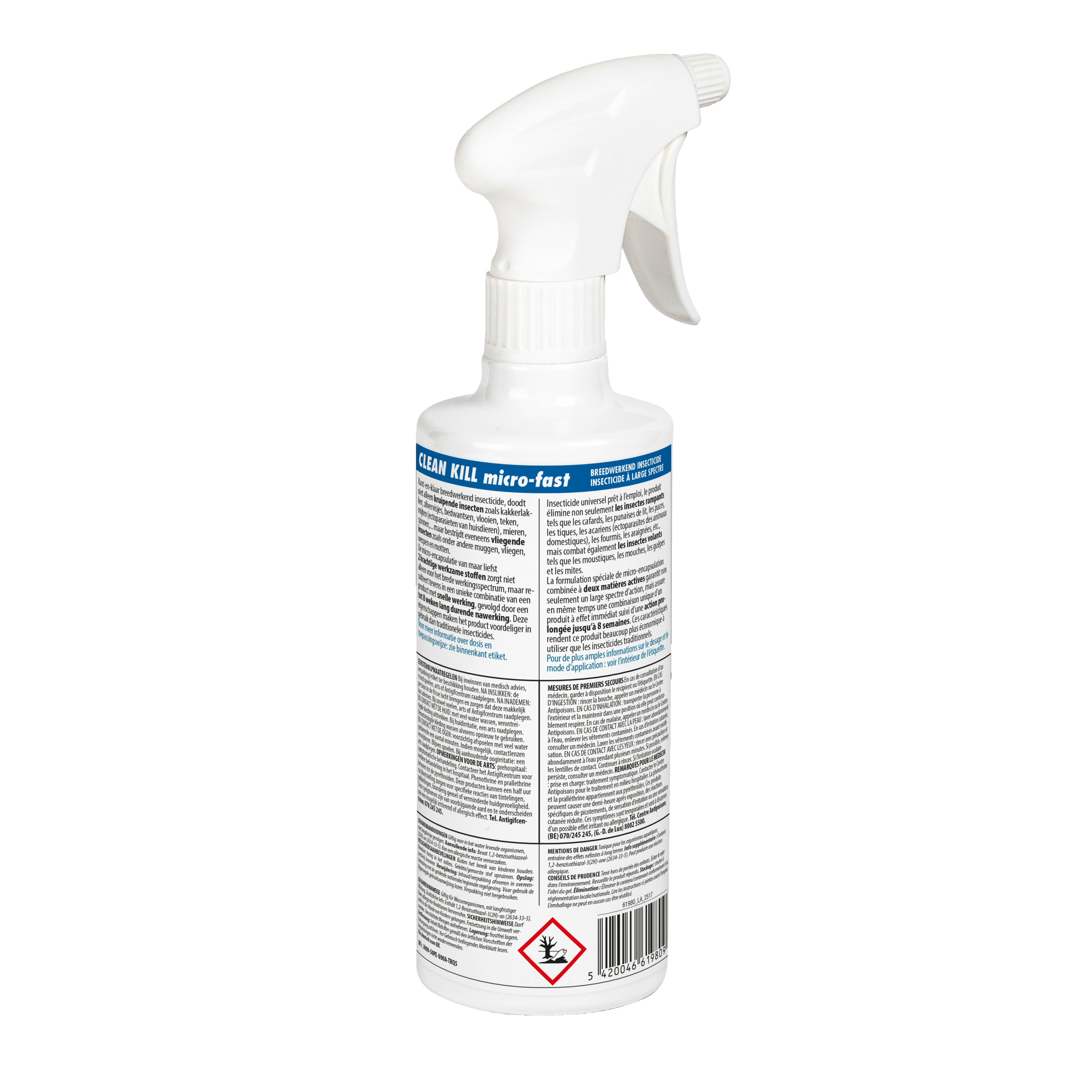 Insectenspray voor gebruik in huis | Clean Kill 500ml (voorheen Bio Kill) 