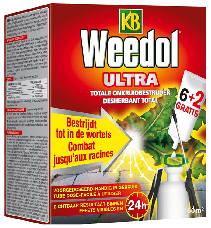 KB Weedol Ultra tubes Totale onkruidverdelger 160m²