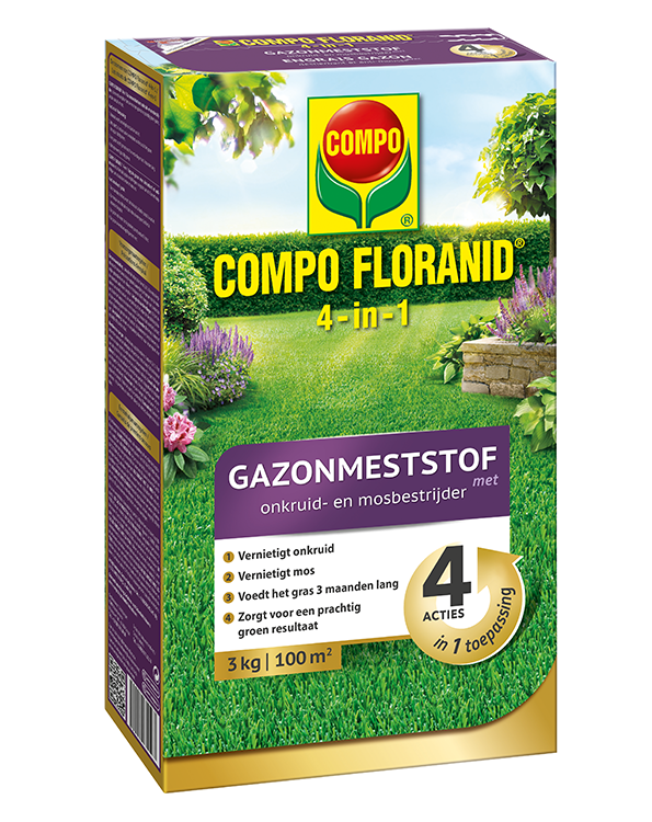 Compo Floranid gazonmeststof 4 in 1 3kg