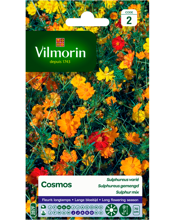 Bloemzaden Cosmo Sulphureus gemengd 1,5g