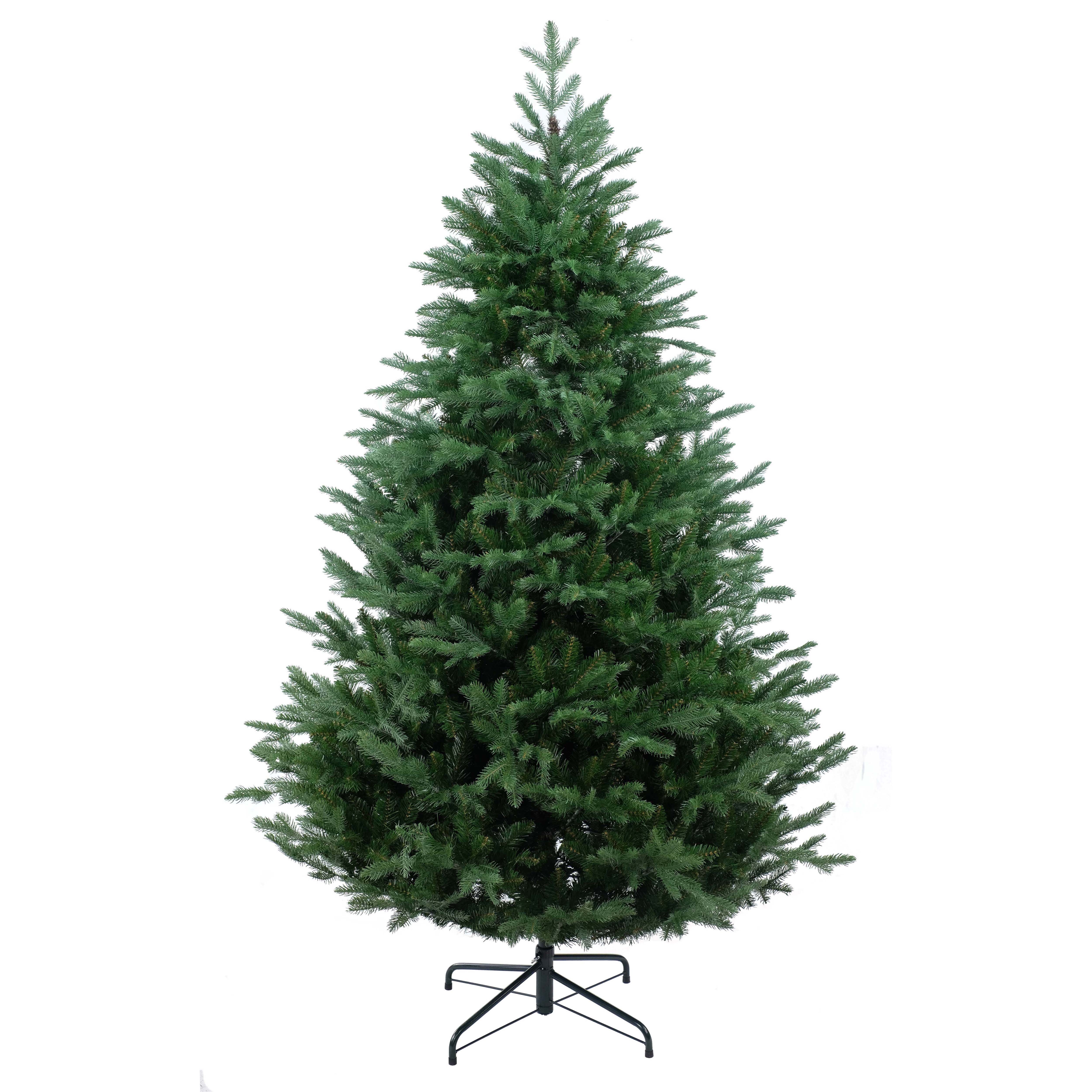 Elegante volle kerstboom met realistische feel-real takken (213 cm) | kunstkerstboom kopen