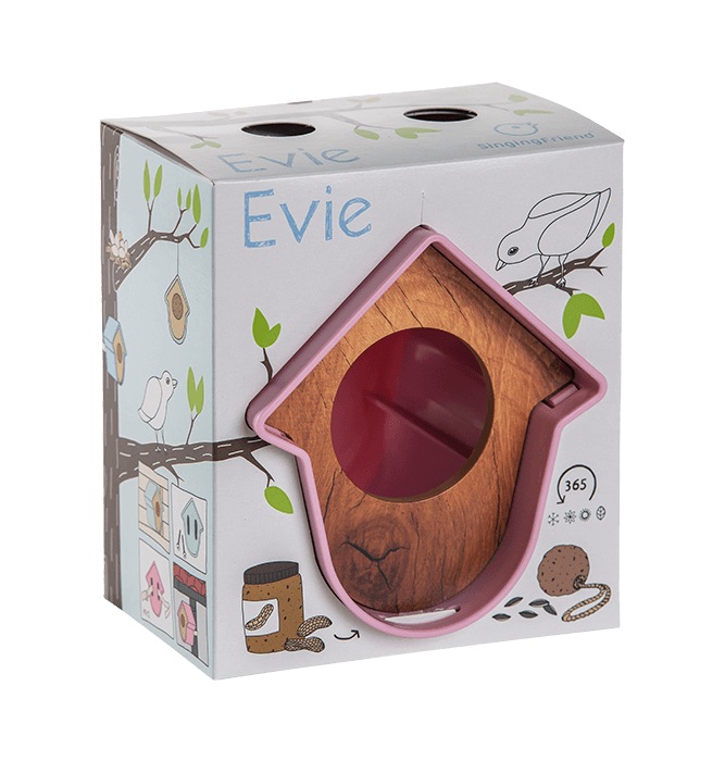 Pindakaas vogelhuisje Evie Roos