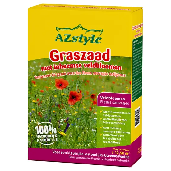 Graszaad met inheemse veldbloemen | Ecostyle 250g