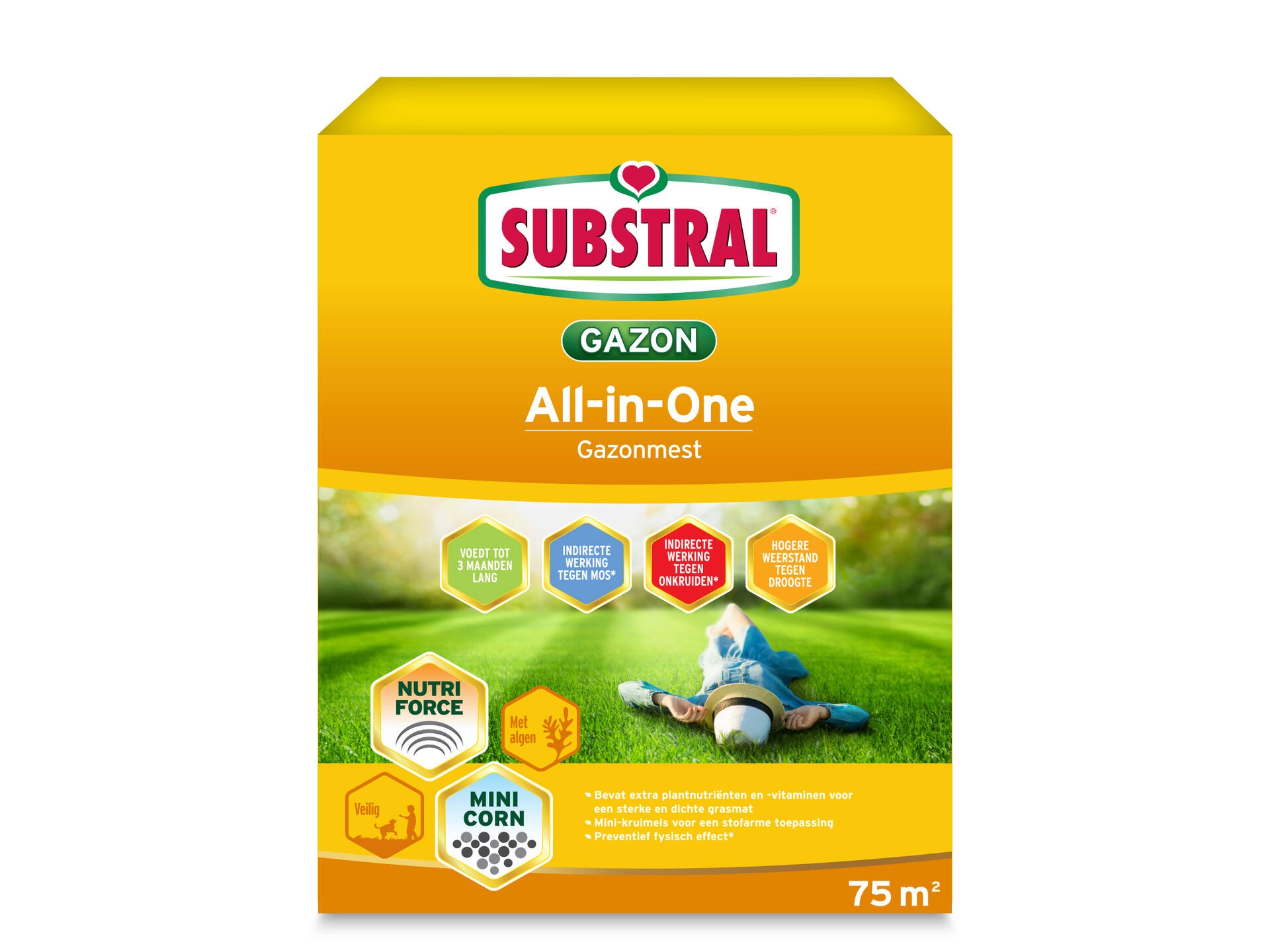 Substral Gazonmeststof all in one 75m²