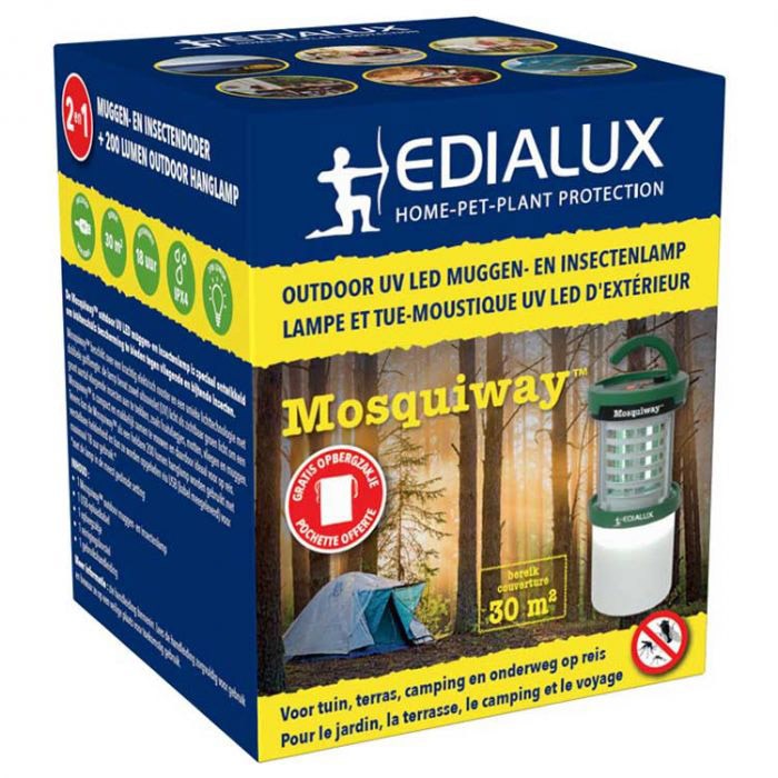 Edialux Mosquiway® Outdoor UV LED insectenlamp voor terras en camping