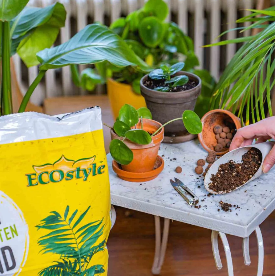 Potgrond Kamerplanten 10L Ecostyle Turfvrij - Kamerplanten verpotten 🌱