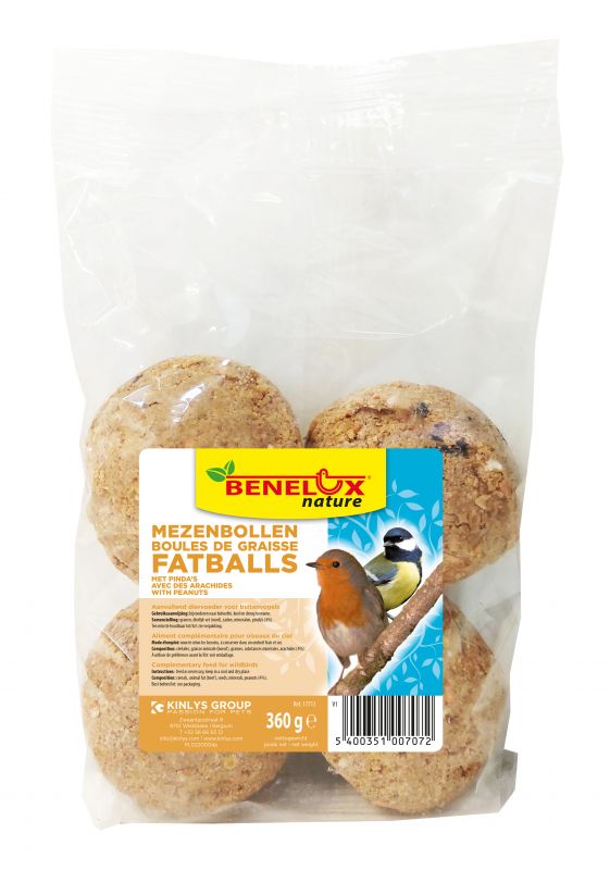 Mezenbollen met pinda's zonder net (4 stuks) 🥜