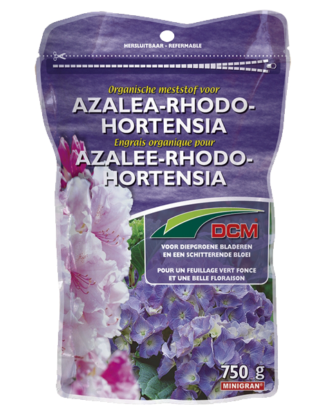 DCM Meststof Azalea Rhododondron Hortensia 750g