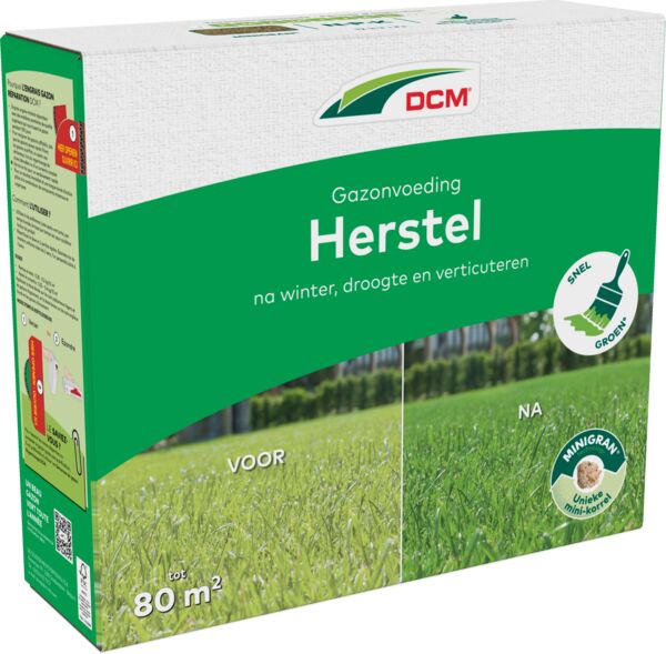 DCM Meststof Herstel | Gazonstart voor groen gazon 80m²