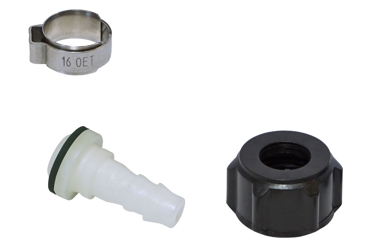 Birchmeier Plastic moer zwart, plastic tuit wit