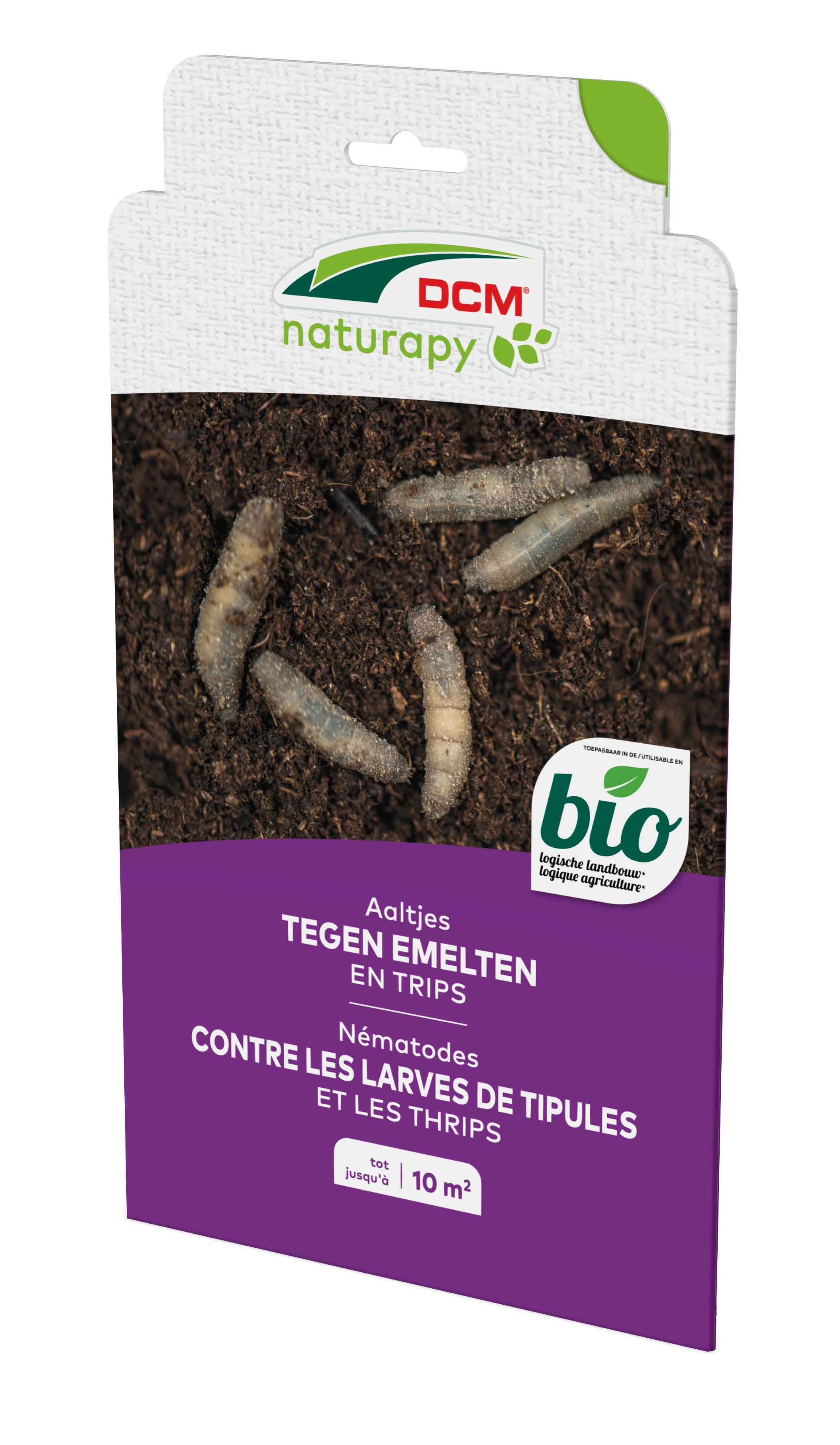Emelten in gazon bestrijden met Aaltjes 10m² DCM Naturapy