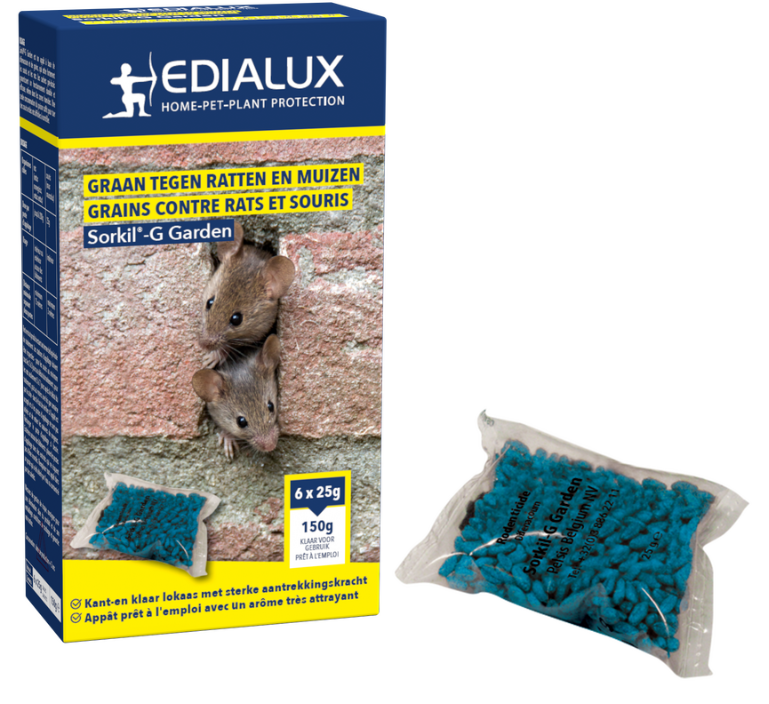 Edialux Sorkil G Muizen- en rattenvergif 150g