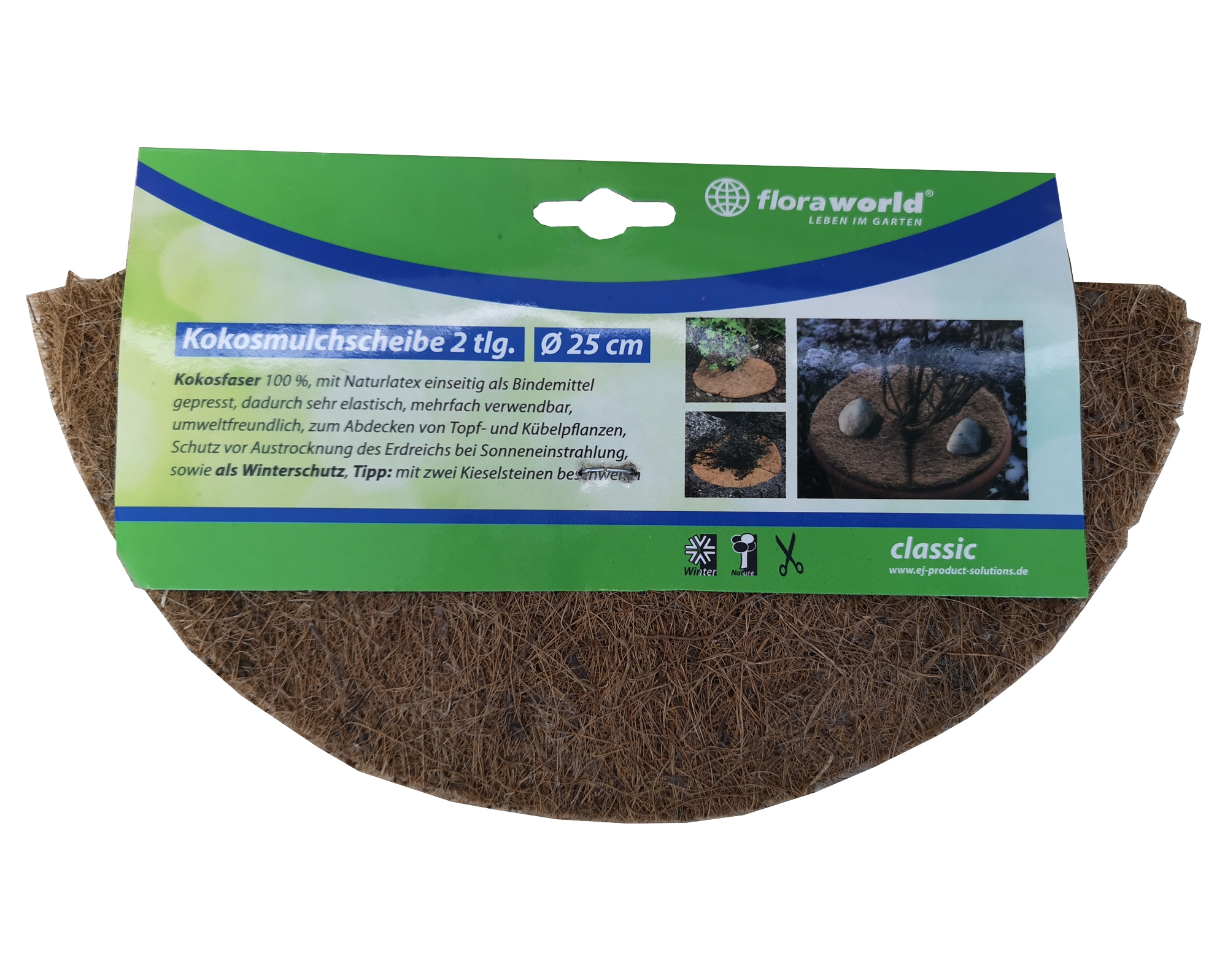 Onkruidwerende Kokosschijf 25cm