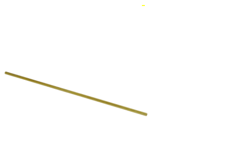 Lans 40 cm recht, messing