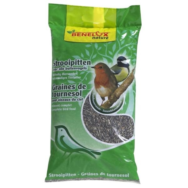 Gestreepte zonnebloempitten voor vogels