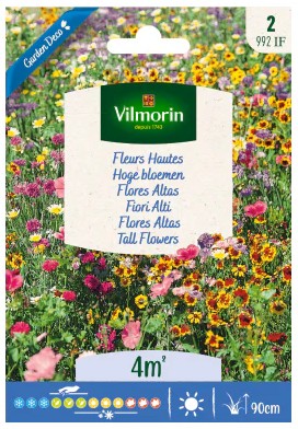 Vilmorin Hoge bloemenmix voor 4 m² kleurrijke tuin