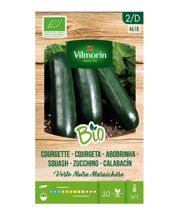 Donkergroene Bio Courgette zaden