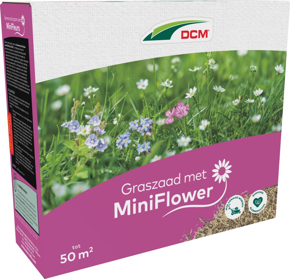 DCM Graszaad met bloemen | MiniFlower 50m²🌼