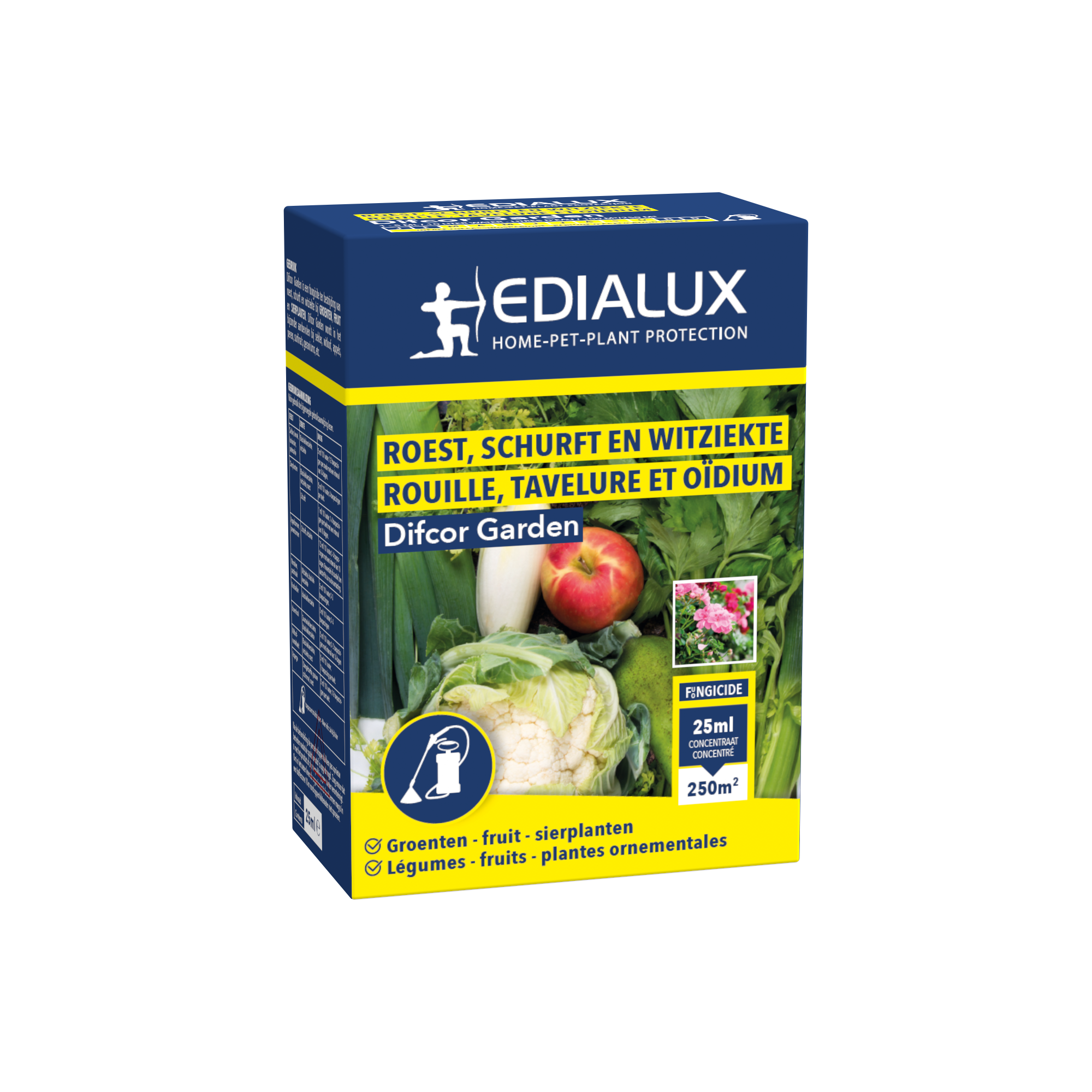 Edialux Difcor Garden tegen ziekten op groenten, fruit en sierplanten 25ml