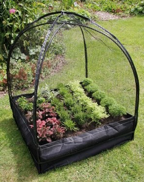 Mini Tuinserre met beschermingsfolie en net