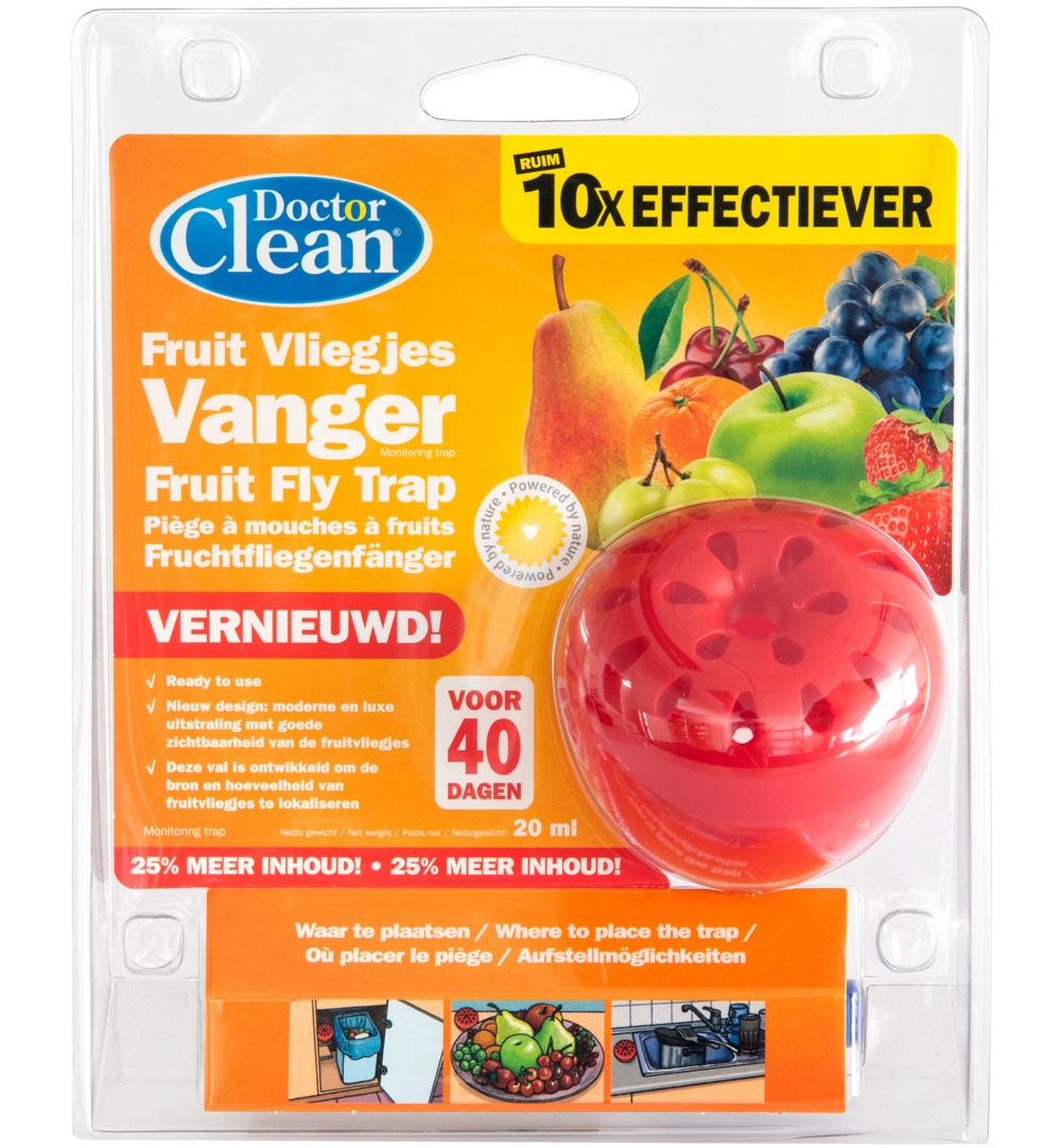 Doctor Clean Fruitvliegjesval voor 40 dagen
