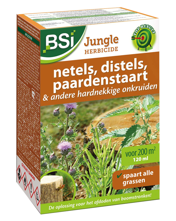 Hardnekkig onkruid in gazon bestrijden BSI Jungle 120ml 