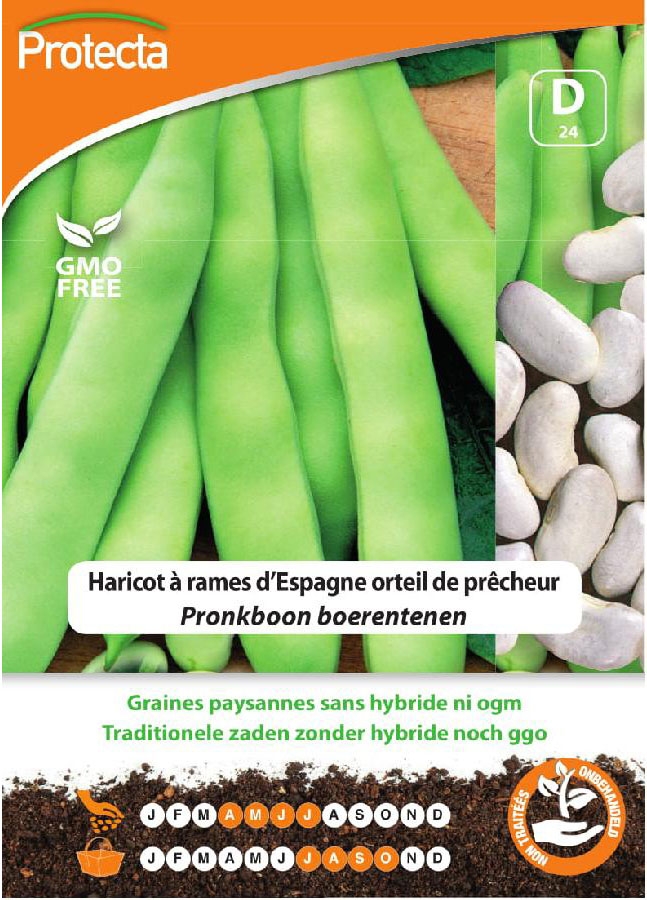 Zaadvast Pronkboon Boerentenen zaden 