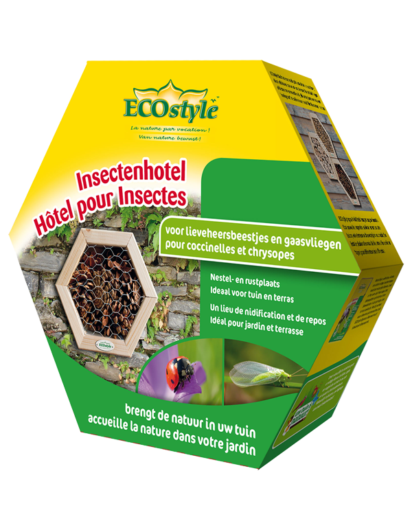 Ecostyle Insectenhotel lieveheersbeestjes & gaasvliegen