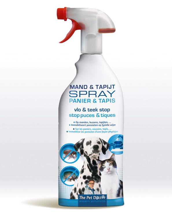 Vlooien en tekenspray voor honden en katten 800ml