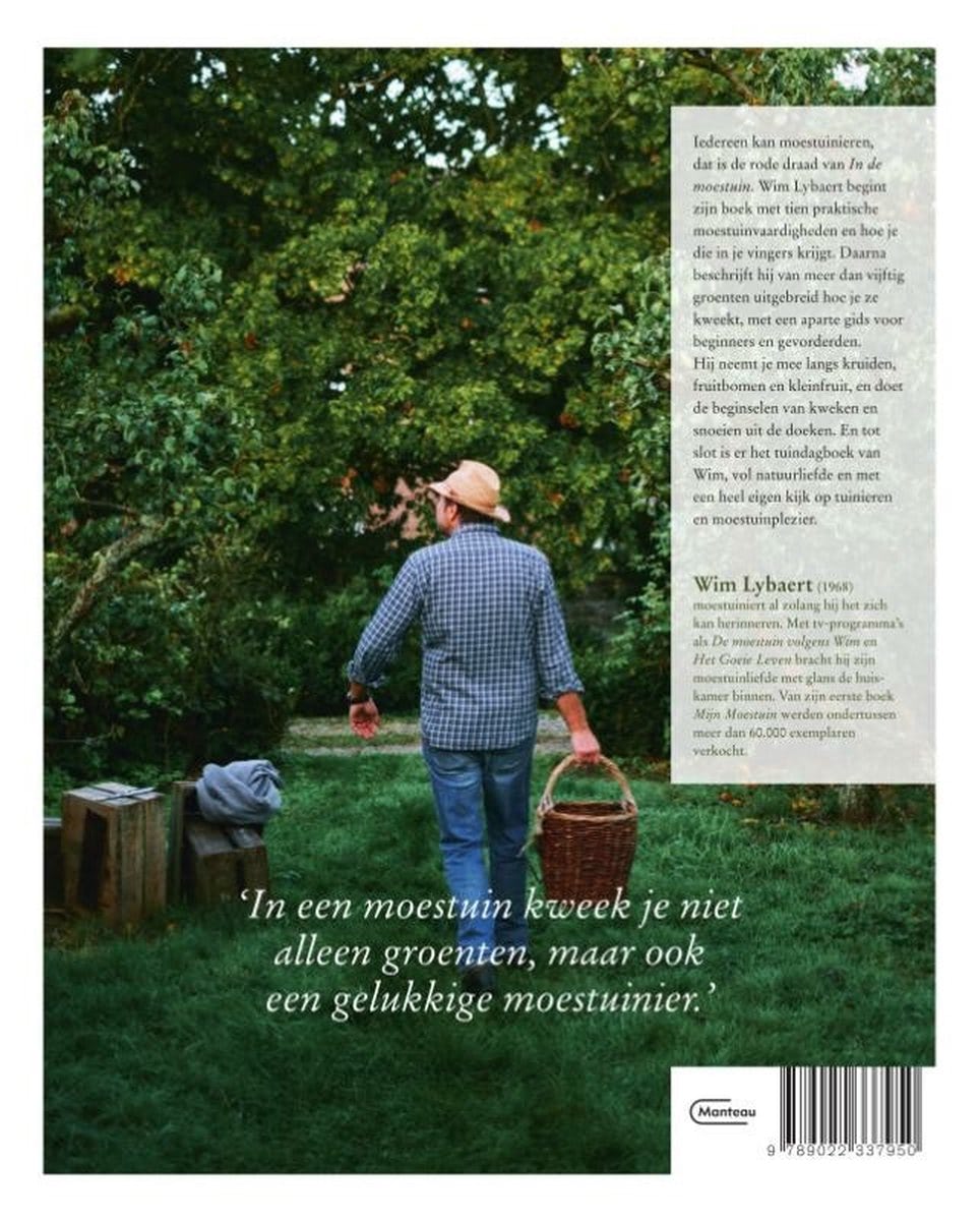 Zadenpakket Wim Lybaert met boek "In de moestuin"