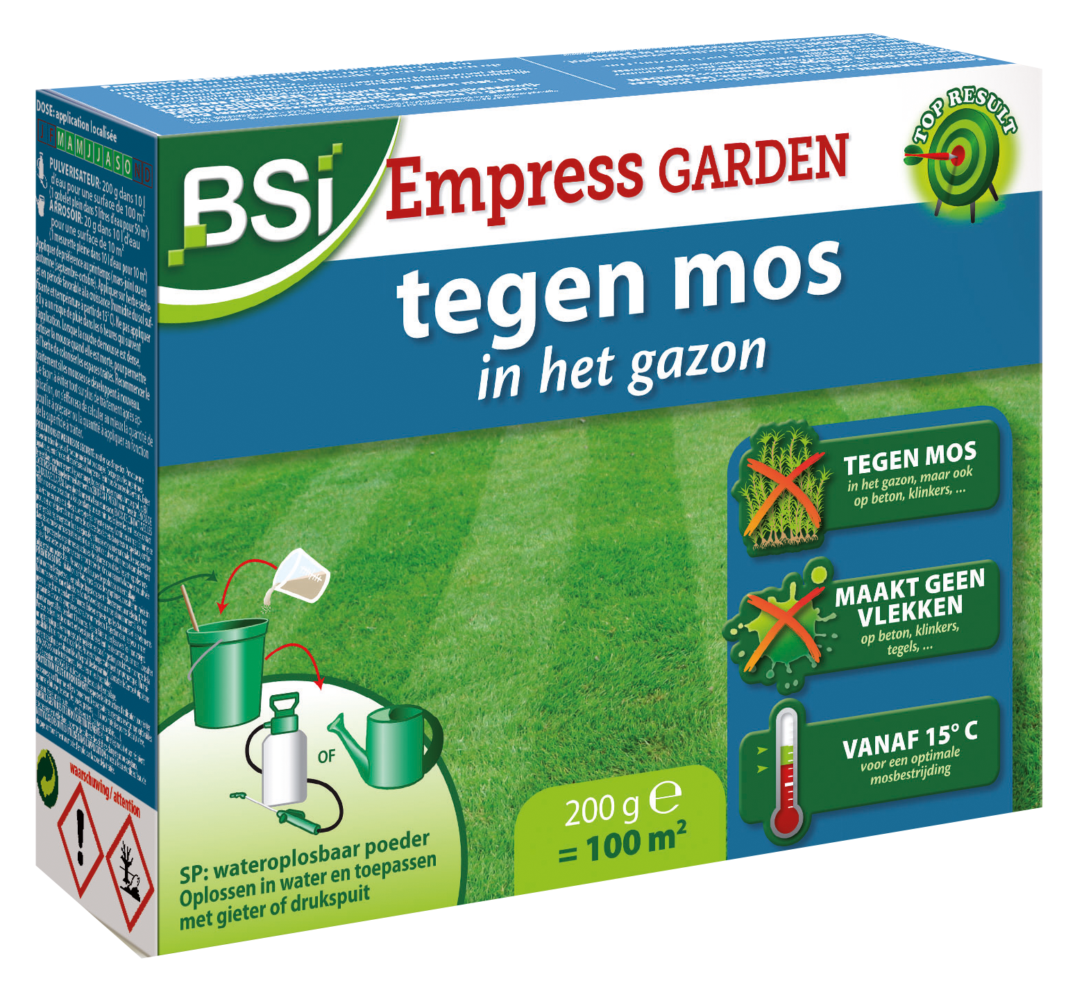 BSI Sproeistof tegen mos in gazon 100m²