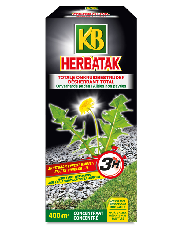 KB Herbatak totale onkruidverdelger voor opritten 900ml