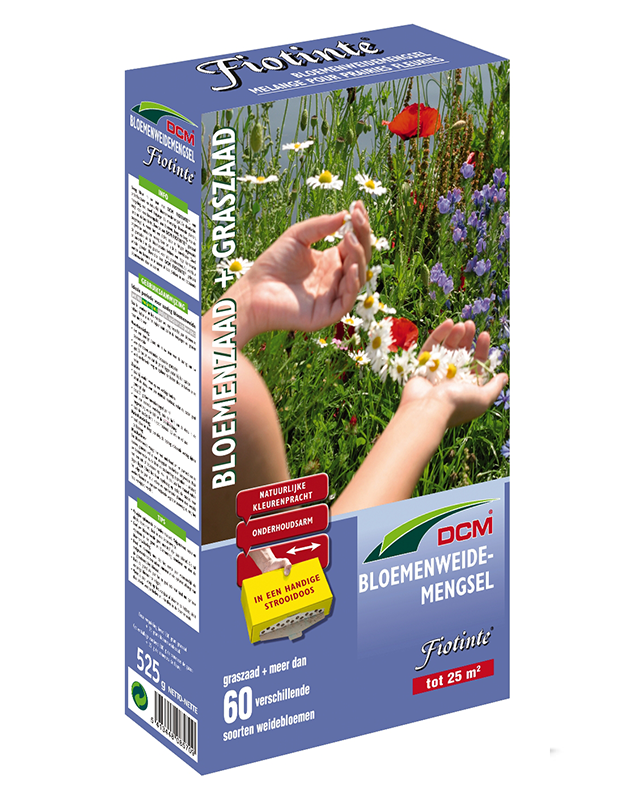 DCM Fiotinte Bloemenweide zaden met graszaad 25m²