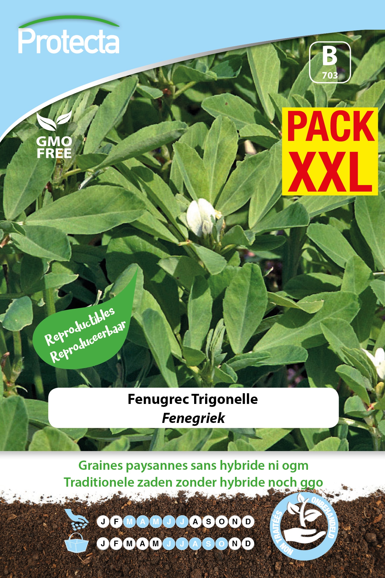 BIO kruiden zaden Fenegriek Maxi