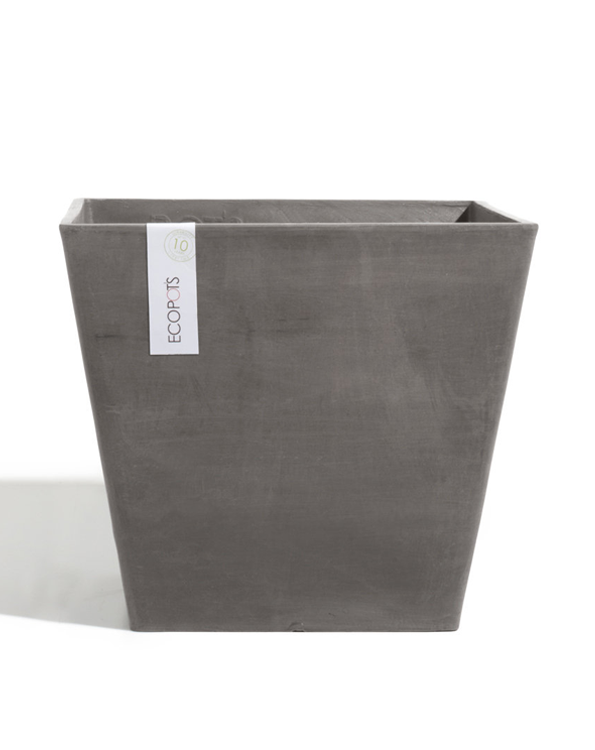 ECOPOTS Rotterdam vierkante bloempot Taupe 40cm