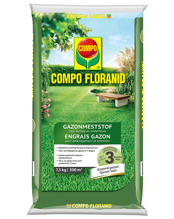 COMPO Floranid Gazonmeststof Aanleg & onderhoud 300m²
